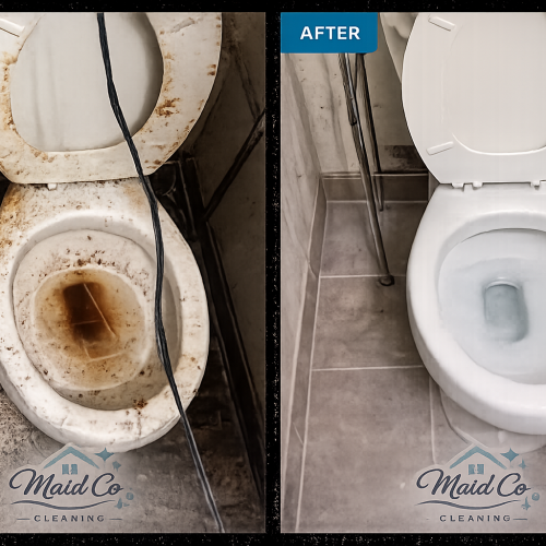 Skilled cleaner detailing vents and trim after major interior renovation work